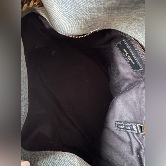 Saint Laurent Denim Quilted Medium Loulou Puffer - Picture 11 of 12